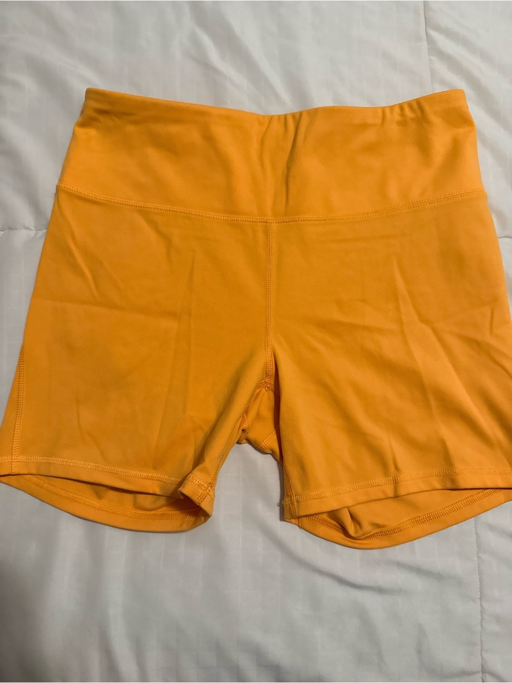 DSG High-Waist Bike Shorts in Bright Orange